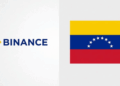 Logos de Binance y bandera de Venezuela.