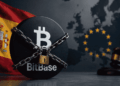 Logo de BitBase siendo censurado por España y la Unión Europea.