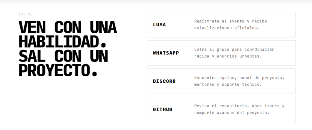 Página web Build4venezuela.