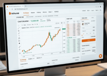 Un trader operando CC en Bithumb.