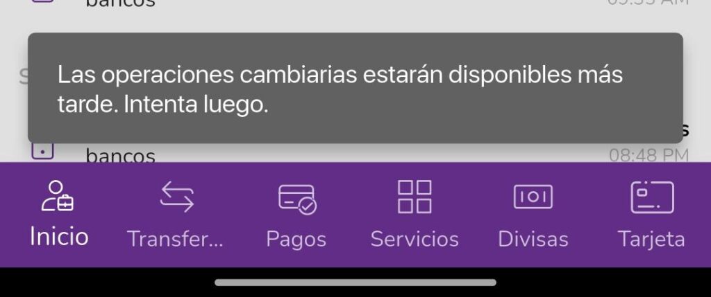 Captura de pantalla de la app del BDV.