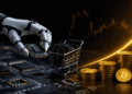 Una IA robándose unos chips, BTC creciendo en valor.