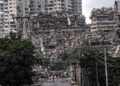 Fotografía de un edificio en La Guaira, Venezuela, golpeado por los terremotos.