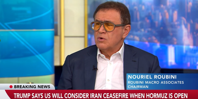 Nouriel Roubini en una entrevista.