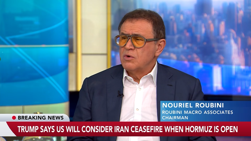 Nouriel Roubini en una entrevista.