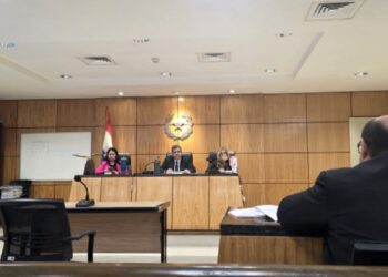 Fotografía del juicio en contra de los mineros de Bitcoin paraguayos.