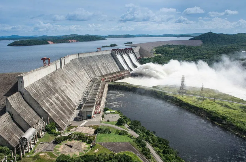 La represa hidroeléctrica Guri en Venezuela.