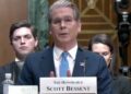 El secretario del Tesoro, Scott Bessent ofrece declaraciones ante el Comité de Finanzas del Senado.