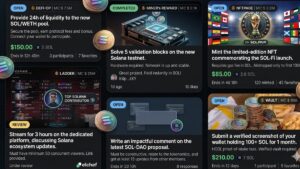 Interfaz de Pump.go con monedas físicas de solana.