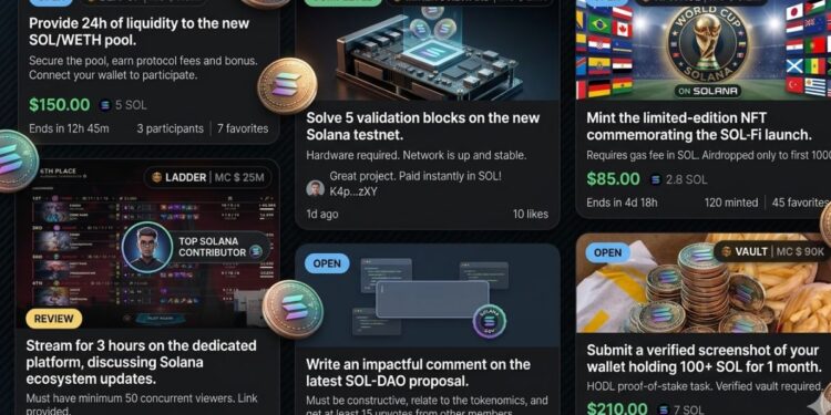 Interfaz de Pump.go con monedas físicas de solana.