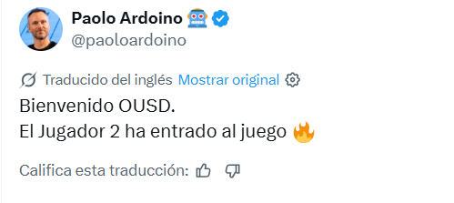 Tuit de Paolo Ardoino