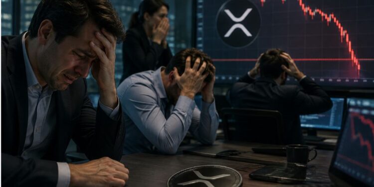 Personas se lamentan al ver que XRP cae de precio.