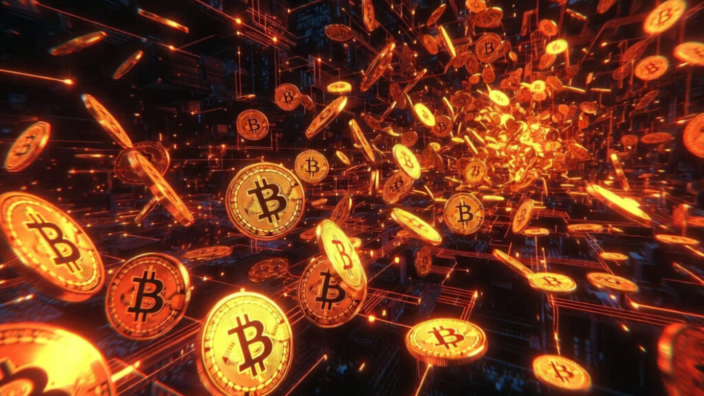 Monedas de Bitcoin.