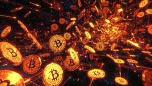 Monedas de Bitcoin.