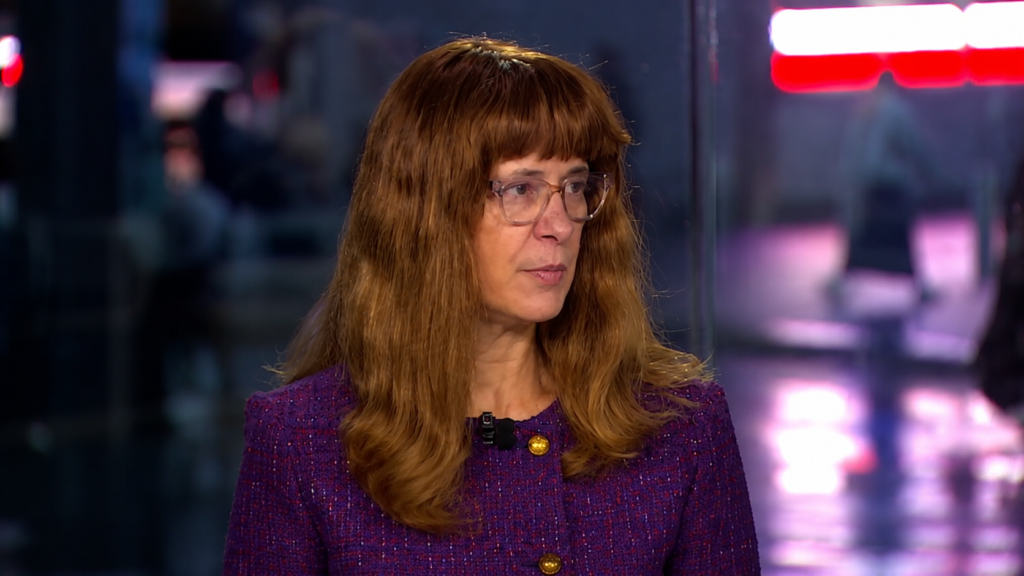 Fotografía de Betsy Graseck, directora global de investigación de bancos y finanzas diversificadas de Morgan Stanley.