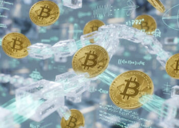 Monedas de Bitcoin circulando por la red.