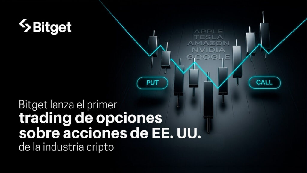 Promocional de Bitget, que lanza el primer trading de opciones sobre acciones de EE.UU. de la industria cripto