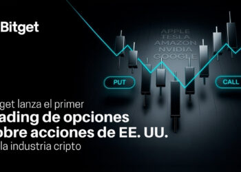 Promocional de Bitget, que lanza el primer trading de opciones sobre acciones de EE.UU. de la industria cripto