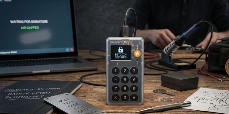 El caso Coldcard nos recuerda los riesgos en la custodia de bitcoin. Imagen: CriptoNoticias creada con Gemini.