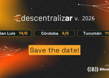Banner del evento Descentralizar 2026 en Argentina, con fechas en San Luis, Córdoba y Tucumán y mensaje principal “Save the date”