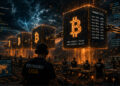 Mineros de Bitcoin procesando bloques de la red.