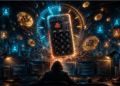 Un hacker atacando wallets de Bitcoin.