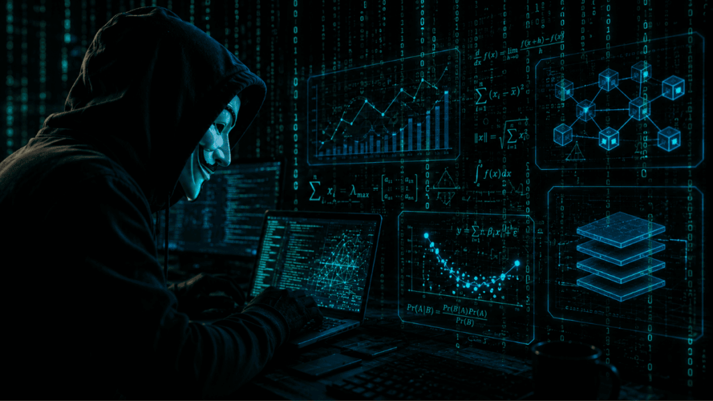 un hacker operando para atacar a un protocolo de criptomonedas.