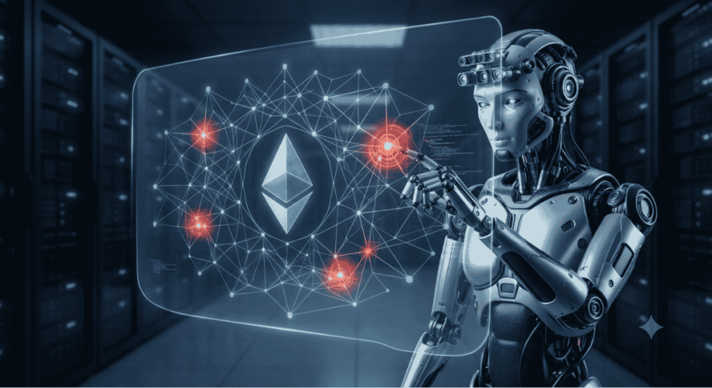 Una inteligencia artifdicial detectando fallos en la red de Ethereum.