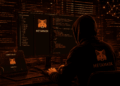 Un hacker atacando la wallet de criptomonedas MetaMask.