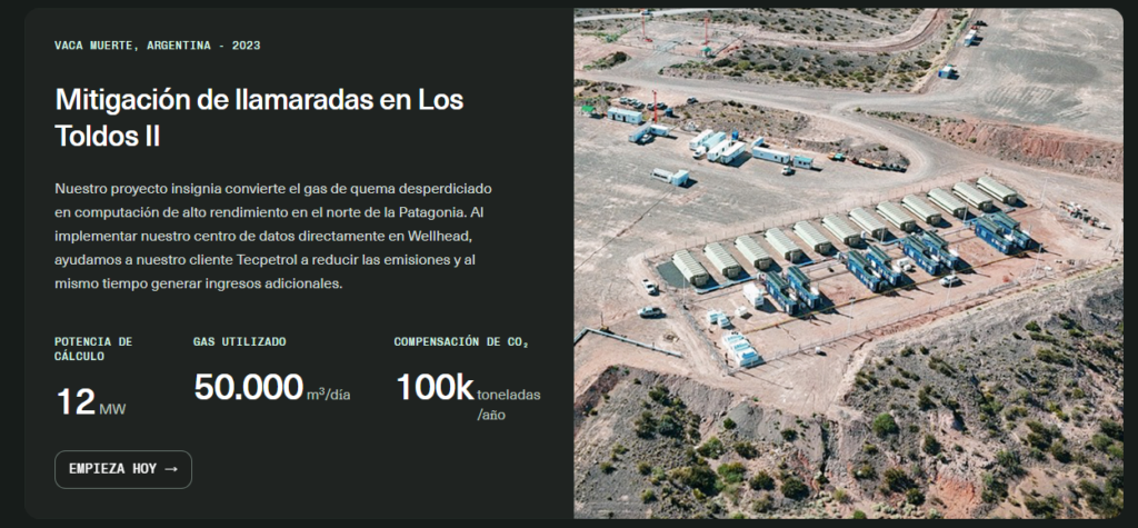 Centro de cómputo de minería de BTC de la empresa Unblock.