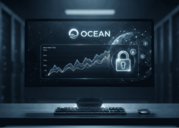 Una pantalla mostrando el portal de OCEAN, con un candado.