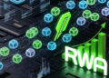 La red Robinhood Chain procesando bloques con activos tokenizados.