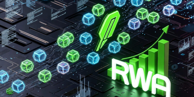 La red Robinhood Chain procesando bloques con activos tokenizados.