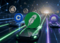 El logo de Robinhood sobre un vehículo compitiendo con otros actores por los RWA.