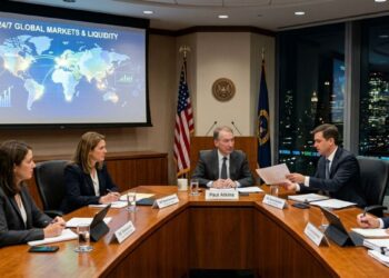 Reunión de la SEC presidida por Paul Atkins.