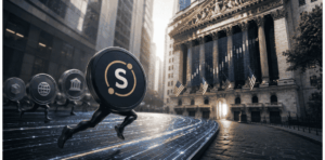Securitize entrando a la bolsa de Nueva York (metafóricamente).