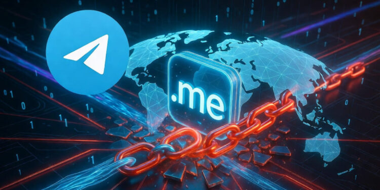 El dominio t.me de Telegram dejó de funcionar.