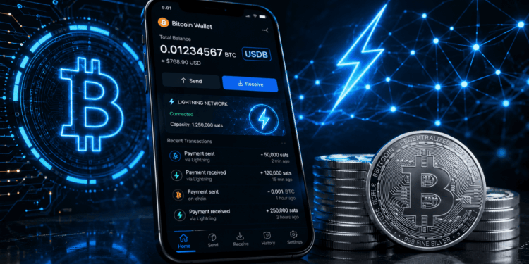 Un dispositivo con una wallet de Bitcoin.