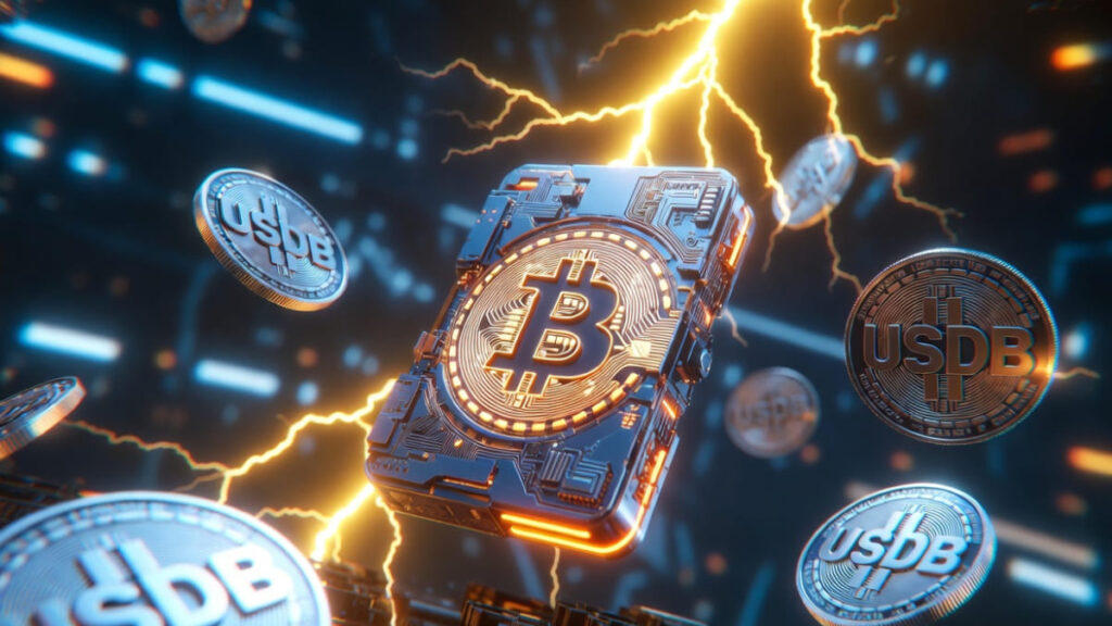 Una wallet de Bitcoin y de la stablecoin USDB.