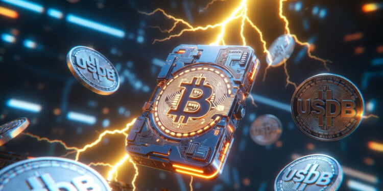 Una wallet de Bitcoin y de la stablecoin USDB.