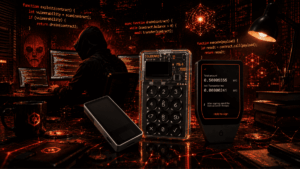 un hacker operando para vulnerar wallets de Bitcoin.