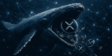 Una ballena comiendo XRP.