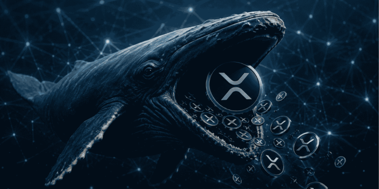 Una ballena comiendo XRP.