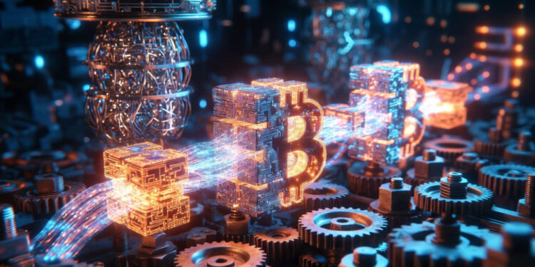 La red Bitcoin procesando transacciones poscuánticas.