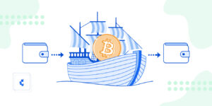 Arca llevando bitcoin de una wallet a otra.