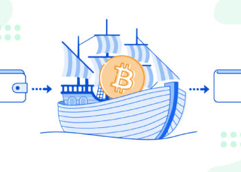 Arca llevando bitcoin de una wallet a otra.