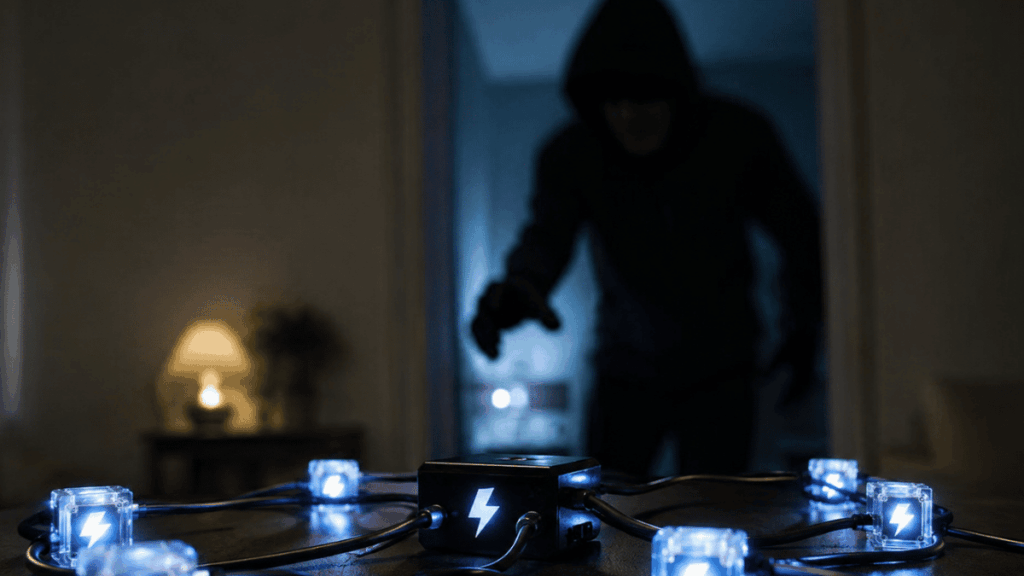 Imagen que simboliza un atacante dirigiéndose hacia nodos de Lightning Network.
