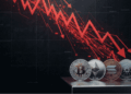 Las principales criptomonedas. Gráficos en rojo.