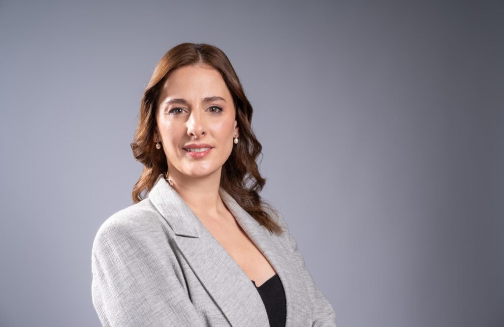 Fotografía de Carolina Gama, country manager para Argentna de Bitget.