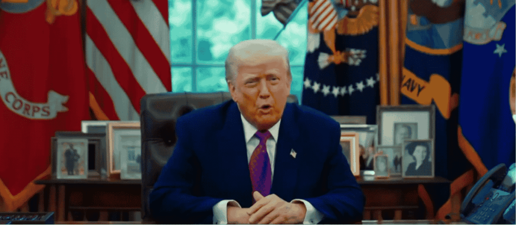 El presidente Donald Trump en la Casa Blanca.